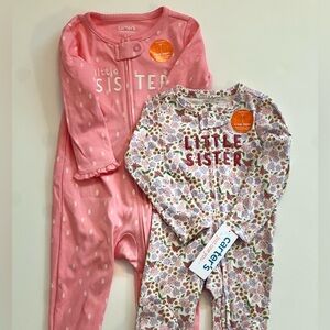 LOT! NWT! Little Sister Pajama Set Size Nb and 9M